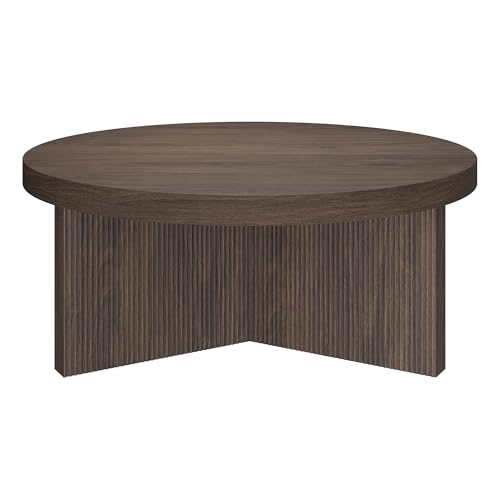 36" Scandinavian Fluted Coffee Table