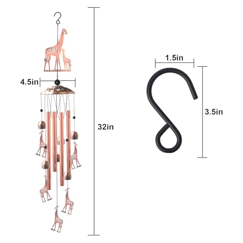 Brass Giraffe Wind Chime