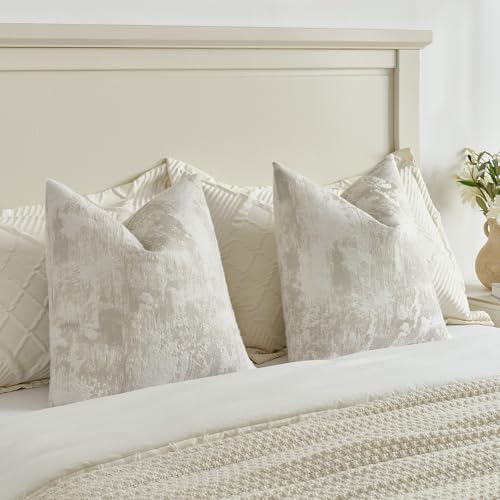 Pack of 2 Faux Cashmere Throw Pillow Covers 24x24 Inch (2 Count)