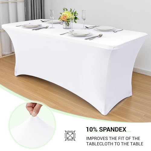Spandex Table Cover 5ft Fitted Tablecloth Rectangular