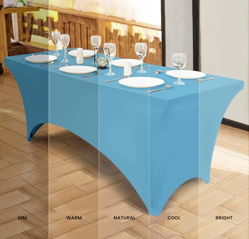 Spandex Table Cloth 2 Pack [6FT (2 Count)