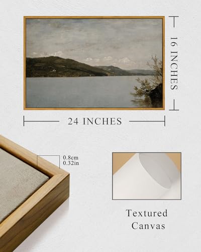 Framed Canvas Wall Art Vintage Decor