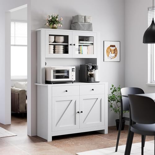 63" Kitchen Pantry Cabinet with Drawers