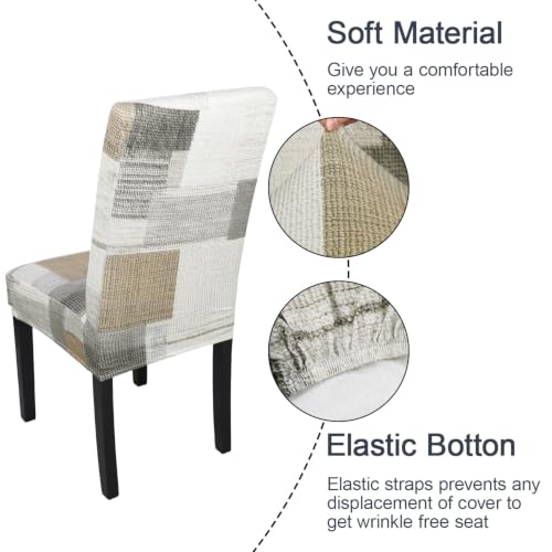 Pattern Chair Covers for Dining Room Set of 2