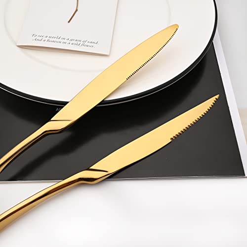 24 Piece Gold Flatware (12.75 Count)