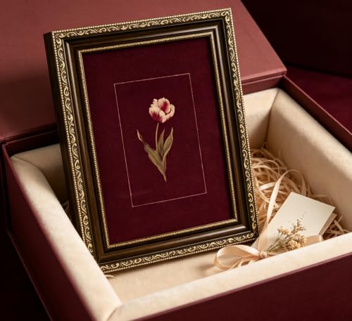 Vintage Gold Framed Tulip Wall Art