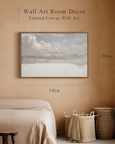 Framed Canvas Wall Art Vintage Decor