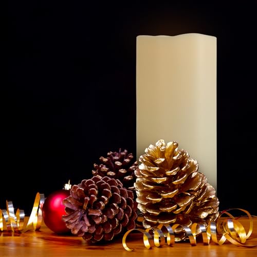4" x 8" Waterproof Outdoor Flameless Candles with Remote and Timer