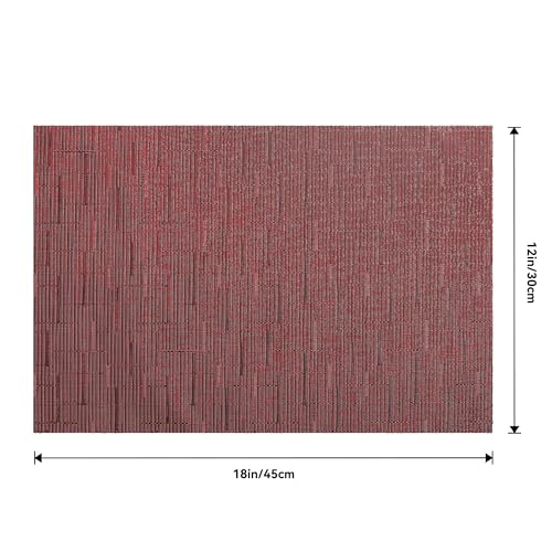 Burgundy Placemats Set of 6 (6 Count)