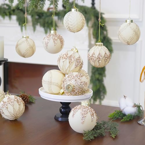 20PCS Velvet Ornaments for Christmas Tree (20 Count)