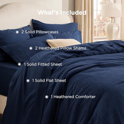 Full Comforter Set Navy