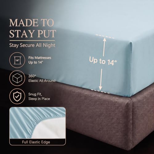 King Size Comforter Set Light Blue