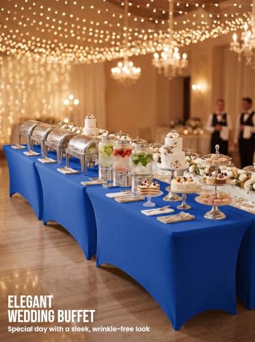 Bulk 10 Pack 6Ft Tablecloths for Hotels (10 Count)