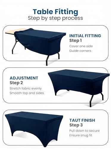Spandex Table Cloth 2 Pack [6FT (2 Count)