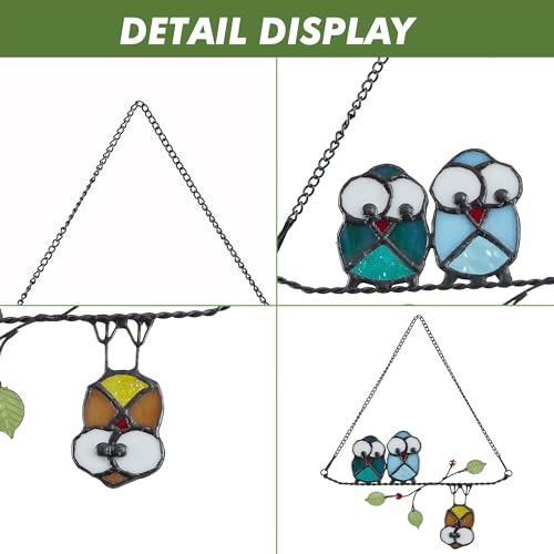Stained Glass Birds Window Hanging