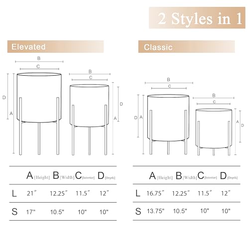Modern Plant Pots (2 Count)
