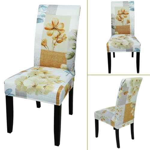 Pattern Chair Covers for Dining Room Set of 2
