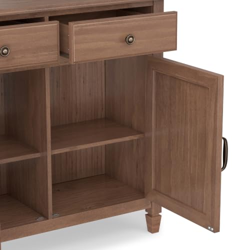Connaught 40" Solid Wood Cabinet in Medium Saddle Brown