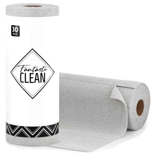 Microfiber Cleaning Cloth Roll (30 Count)