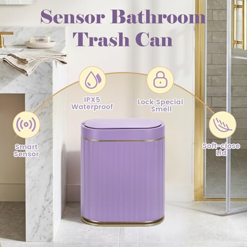 Bathroom Sensor Trash Can