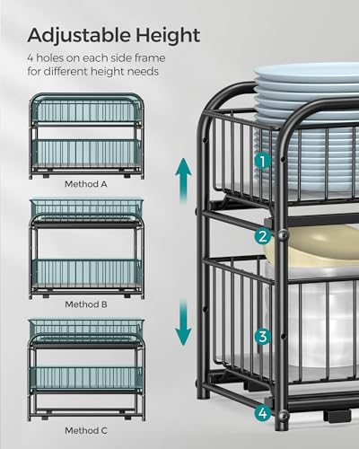 2 Tier Pull Out Cabinet Organizers