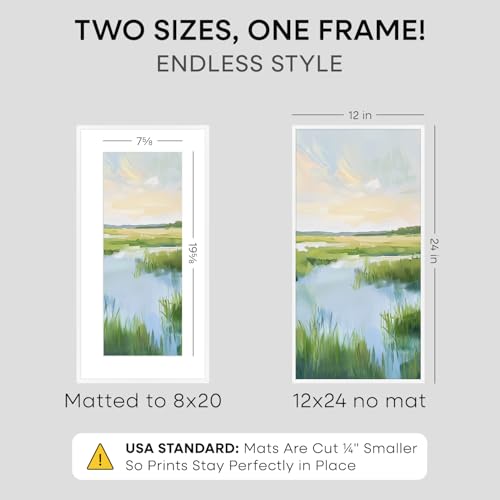 12x24 White Picture Frame