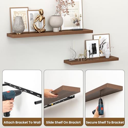 Floating Shelves for Wall (2 Count)