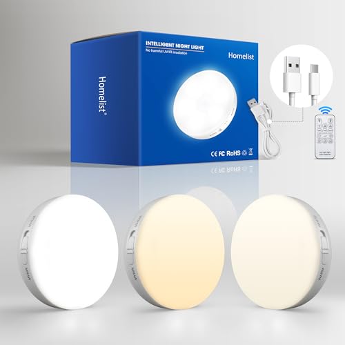 Rechargeable Puck Light with Remote