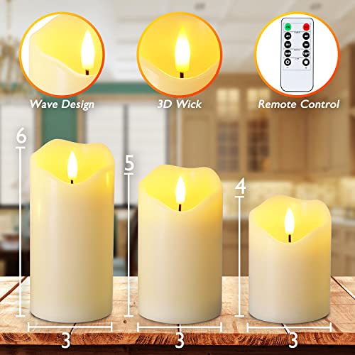 Flickering Flameless Candles (3 Count)