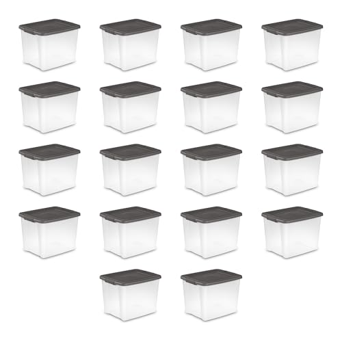 18 Pack Plastic Storage Bins w (18 Count)