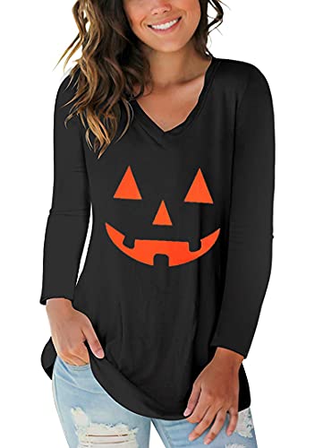 Lantern Face Halloween Pumpkin Fun Long Sleeve T