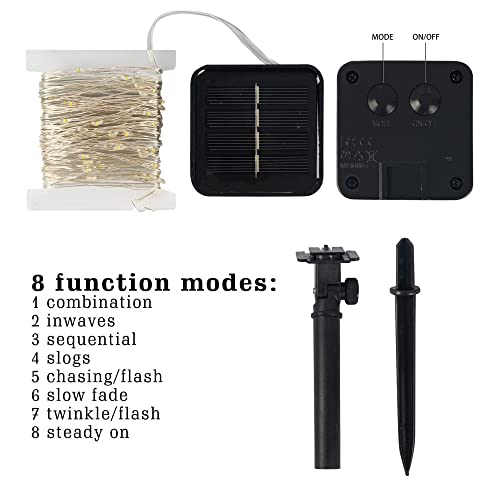 2 Pack Solar String Lights Outdoor (2 Count)