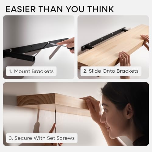 18 Inch Floating Shelves (2 Count)