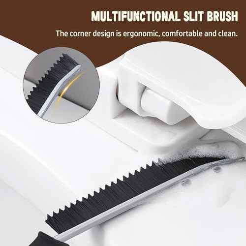 3Pcs Crevice Cleaning Brush Tool Grout Brush Cleaning Supplies (3 Count)
