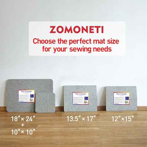24" x 18" Wool Pressing Mat 100% New Zealand Felted Wool Ironing Mat Pad Blanket for Quilter (432 sq inch)