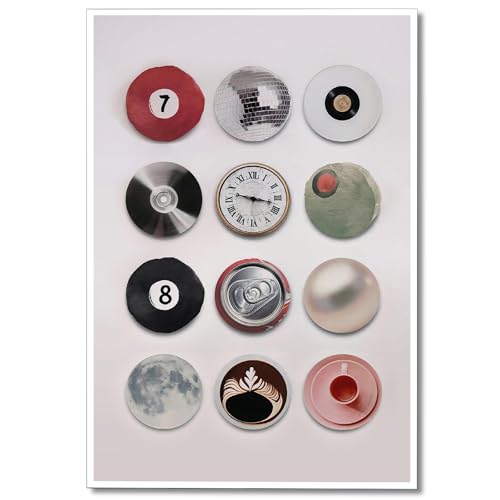 Colorful Vintage Disco Ball Canvas Wall Art