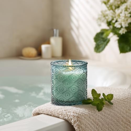 Geranium Vert Mint Scented Candle for Home (6 Ounce)