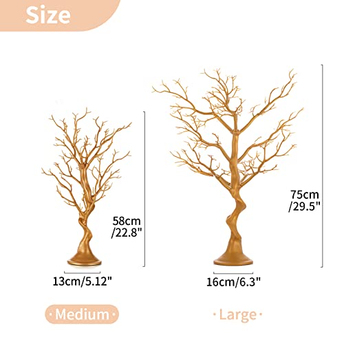 Gold Christmas Tree (2 Count)
