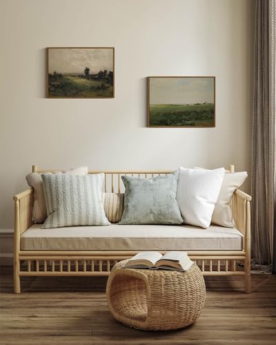 Framed Canvas Wall Art Vintage Decor