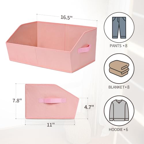 Closet Baskets for Shelves Trapezoid (4 Count)