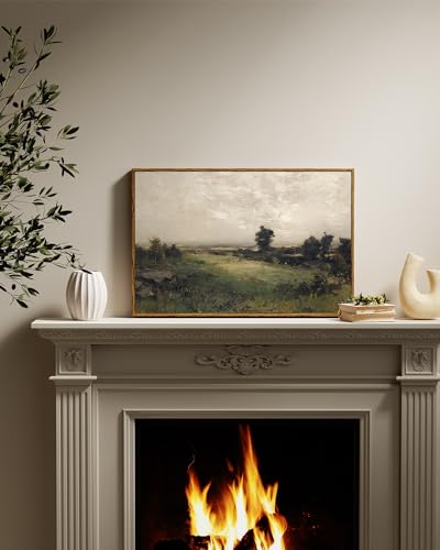 Framed Canvas Wall Art Vintage Decor