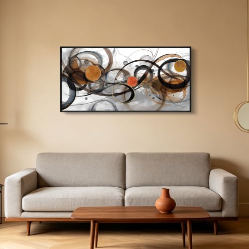 Black and Orange Picture Artwork