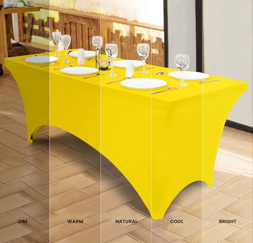 Spandex Table Cloth 2 Pack [6FT (2 Count)