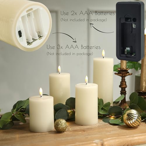 Flameless Candles (4 Count)