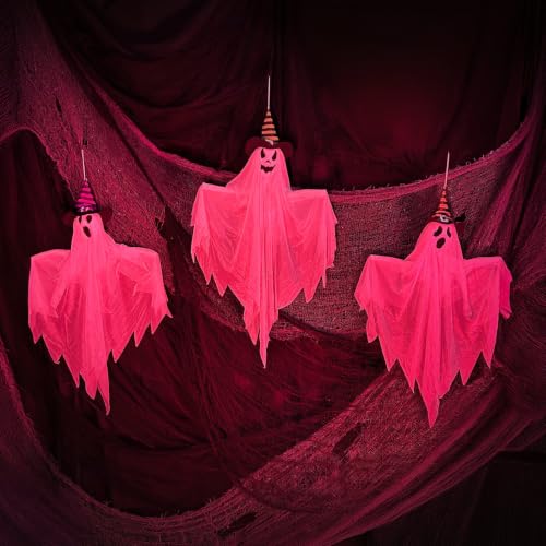 26" Hanging Ghosts Halloween Animatronic (26" Hanging Ghosts)