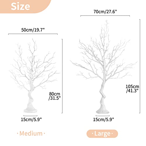 Artificial White Tree Branch for Christmas