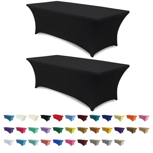 2 Pack 6FT Spandex Table Covers