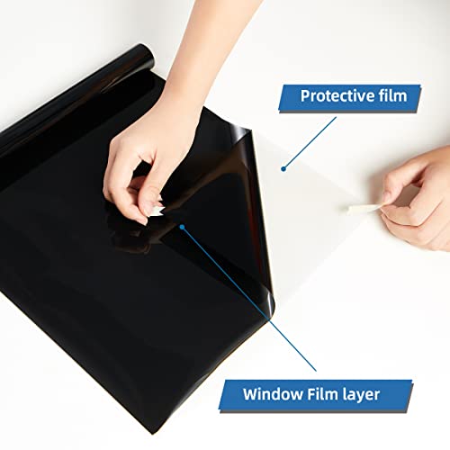 One Way Window Privacy Film with Tools (43.05 Sq Ft)