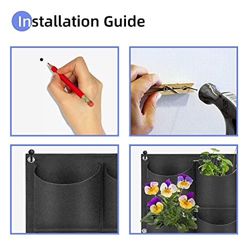 9 Pockets Hanging Planter Bags