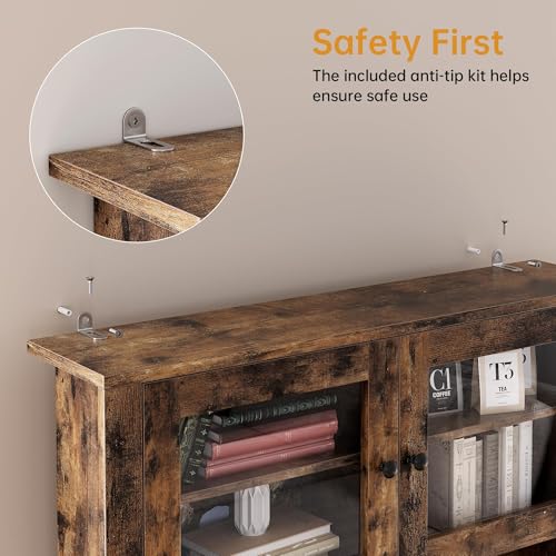 Kitchen Pantry Cabinet with Microwave Stand
